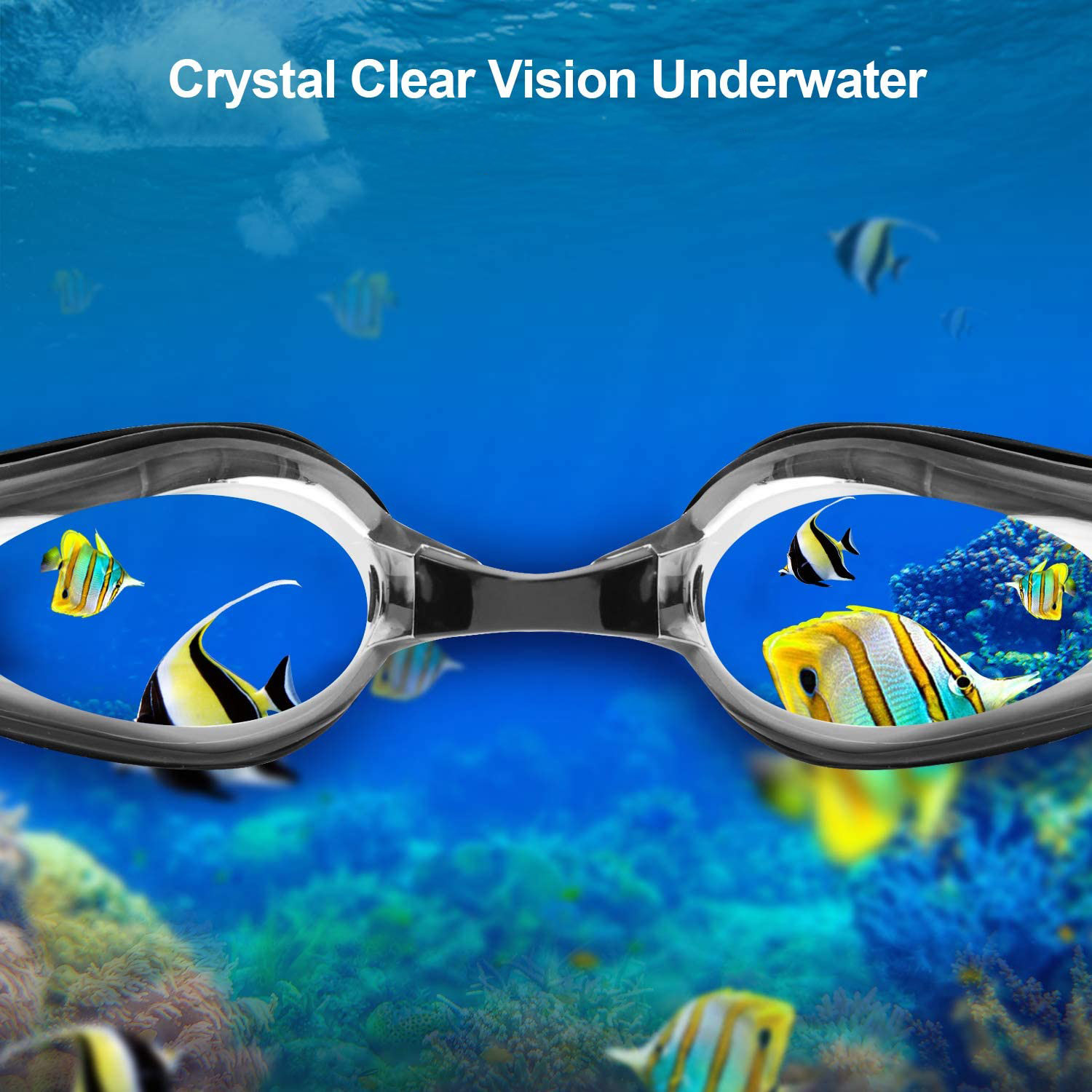 AntiFog Prescription Swimming Goggles for Adults and Kids