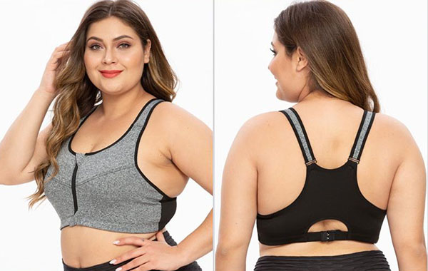 High Impact Sports Bra Shock Absorber Support Bra Plus Size