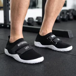 Wide Toe Box Weightlifting Sneakers No-Tie Sports Shoes