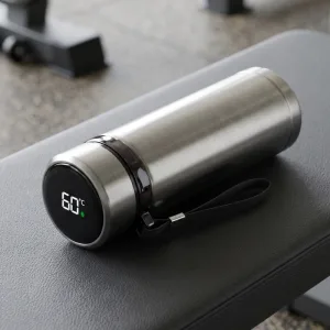 Stainless Steel Sports Water Bottle Insulated Thermoflask with Temperature Display