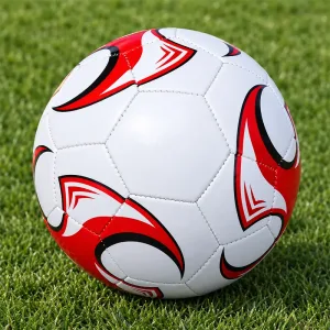 Size 4 Red Training Football Soft Soccer Ball