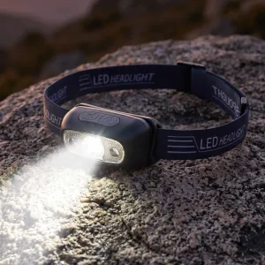 Waterproof Rechargeable LED Headlamp USB Flashlight
